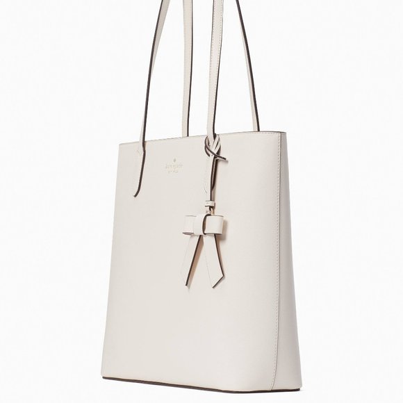 New Kate Spade Brynn Saffiano PVC Tote Parchment - Picture 3 of 4